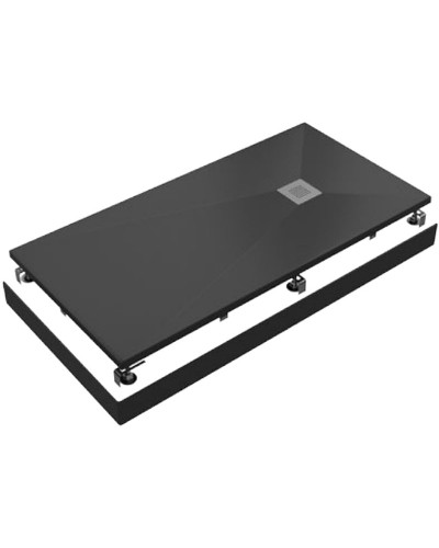 Душевой поддон из искусственного камня Creto Ares 160x90 1-0072 Черный