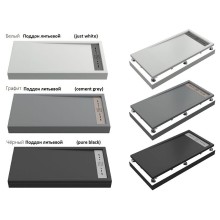 Душевой поддон из искусственного камня Creto Scala 100x80 3-0051 Черный