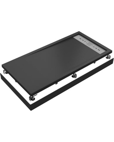 Душевой поддон из искусственного камня Creto Scala 100x90 3-0053 Черный