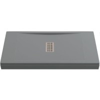 Душевой поддон из искусственного камня Creto Etna 140x90 2-0018 Серый