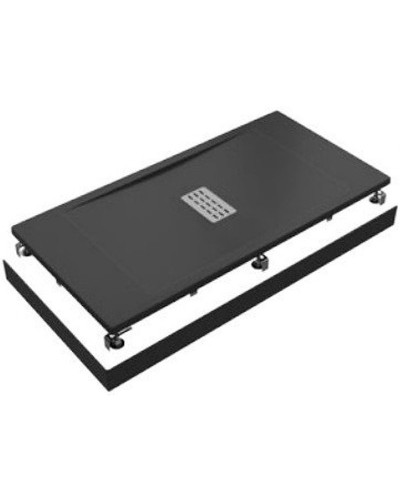 Душевой поддон из искусственного камня Creto Etna 140x90 2-0066 Черный