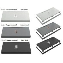 Душевой поддон из искусственного камня Creto Etna 140x90 2-0066 Черный