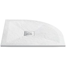 Душевой поддон из искусственного камня Vincea 100x100 VST-4SQ1010W+Vsph-D132 Белый матовый