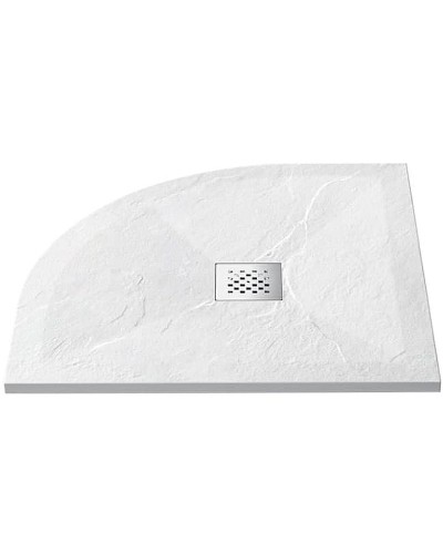 Душевой поддон из искусственного камня Vincea 120x90 L VST-4SQ9012W-L+Vsph-D132 Белый матовый