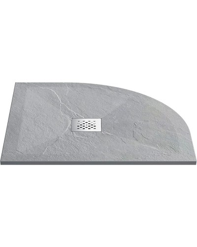 Душевой поддон из искусственного камня Vincea 90x90 VST-4SQ9090G+Vsph-D132 Серый