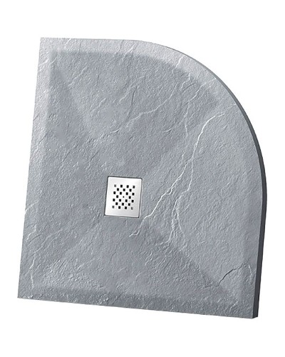 Душевой поддон из искусственного камня Vincea 90x90 VST-4SQ9090G+Vsph-D132 Серый