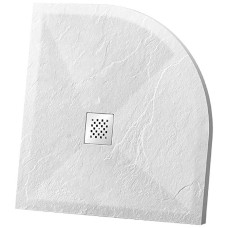 Душевой поддон из искусственного камня Vincea 90x90 VST-4SQ9090W+Vsph-D132 Белый матовый