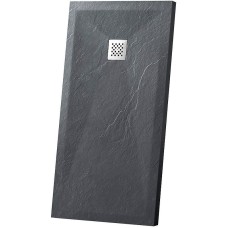 Душевой поддон из искусственного камня Vincea 100x90 VST-4SR9010A+Vsph-D132 Антрацит