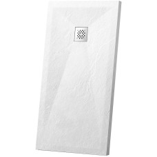 Душевой поддон из искусственного камня Vincea 100x90 VST-4SR9010W+Vsph-D132 Белый матовый