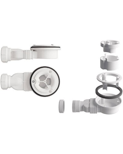 Душевой поддон из искусственного камня Vincea 110x90 VST-4SR9011W+Vsph-D132 Белый матовый