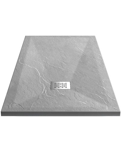 Душевой поддон из искусственного камня Vincea 120x90 VST-4SR9012G+Vsph-D132 Серый