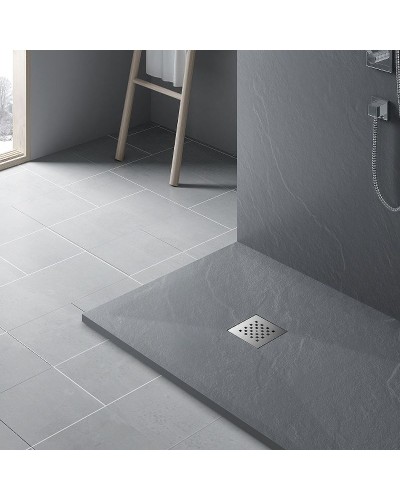 Душевой поддон из искусственного камня Vincea 120x90 VST-4SR9012G+Vsph-D132 Серый