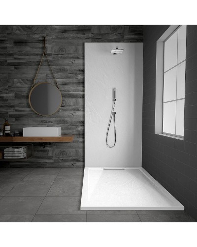 Душевой поддон из искусственного камня Vincea 120x90 VST-4SRL9012W+Vsph-D611 Белый матовый