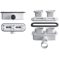 Душевой поддон из искусственного камня Vincea 140x90 VST-4SRL9014W+Vsph-D611 Белый матовый