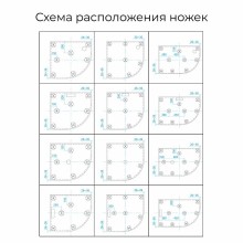 Душевой поддон из искусственного камня RGW Stone Tray ST/R-G 90х90 16153099-02 Графит