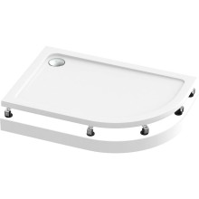 Акриловый поддон для душа Bas Раунд 120х80 L ПН00069 Белый