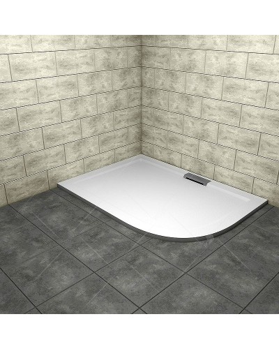 Душевой поддон из искусственного камня RGW GWS-41-L 100x90 03150490-01L Белый