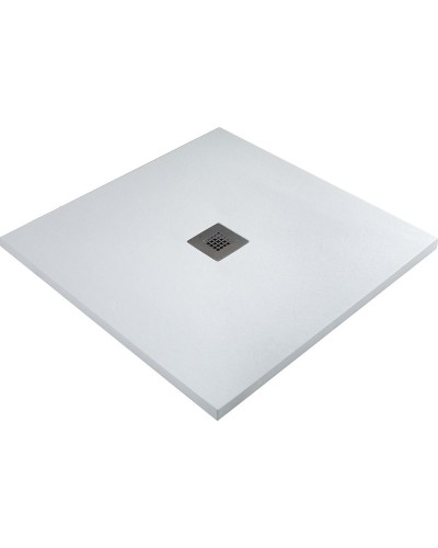 Душевой поддон из искусственного камня Allen Brau Priority 90x80 8.31001-21 Белый камень