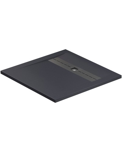 Душевой поддон из искусственного камня Allen Brau Infinity 90x90 8.21001-AM Антрацит