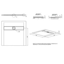 Душевой поддон из искусственного камня Allen Brau Infinity 90x90 8.21001-AM Антрацит