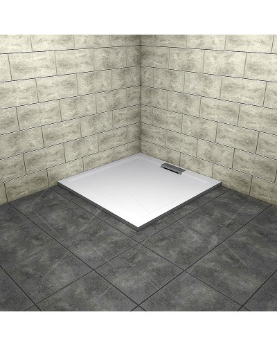 Душевой поддон из искусственного камня RGW GWS-01 100x100 03150100-01 Белый