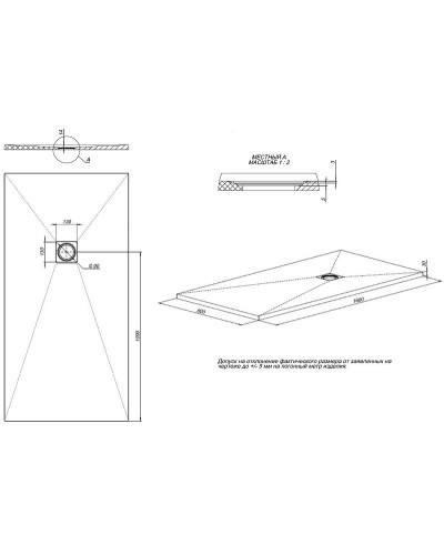 Душевой поддон из искусственного камня Allen Brau Priority 160x80 8.31010-AM Антрацит
