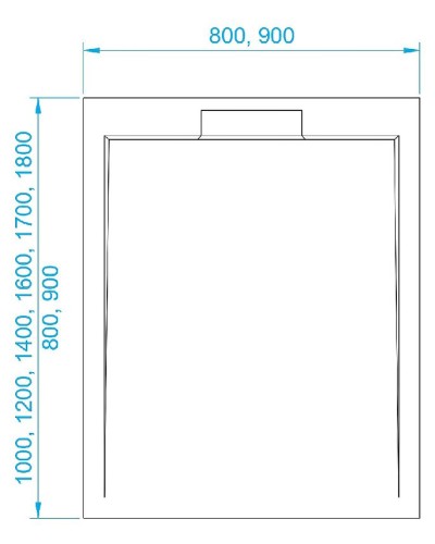 Душевой поддон из искусственного камня RGW STL MW 170x80 52212817-15 Белый мрамор