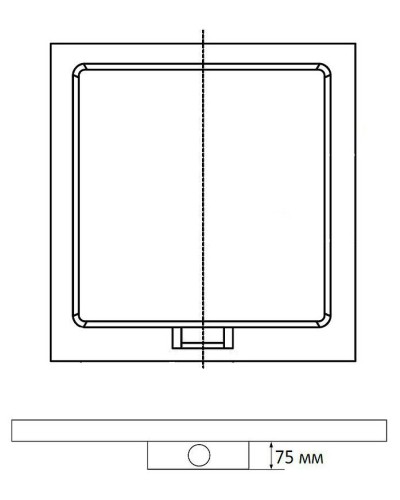 Душевой поддон из искусственного камня RGW STA-01B 90x90 16330199-04 Черный