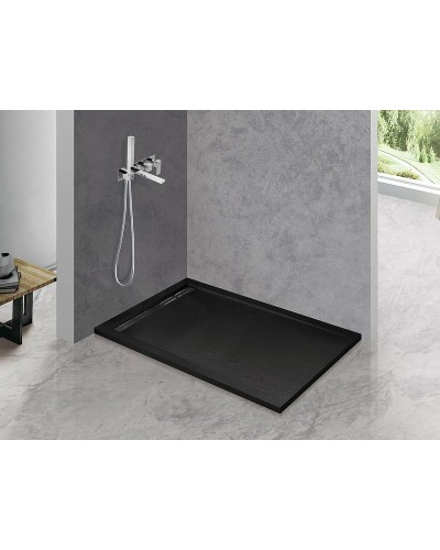 Душевой поддон из искусственного камня Cezares Tray AS 120х90 TRAY-AS-AH-120/90-30-NERO Черный матовый