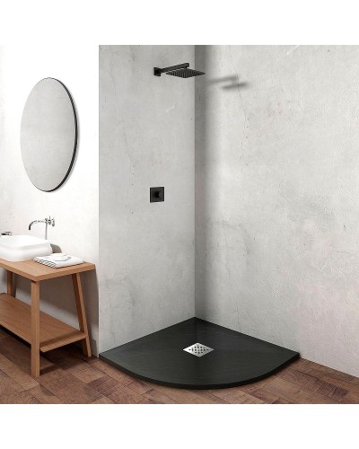 Душевой поддон из искусственного камня Vincea 100x100 VST-4SQ1010A Антрацит