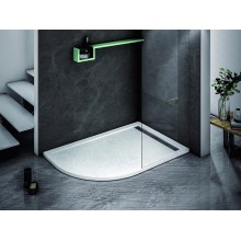 Душевой поддон из искусственного камня Cezares Tray AS 100x80 R TRAY-AS-RH-100/80-30-W-R Белый