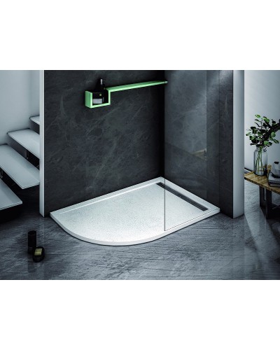 Душевой поддон из искусственного камня Cezares Tray AS 100x80 R TRAY-AS-RH-100/80-30-W-R Белый