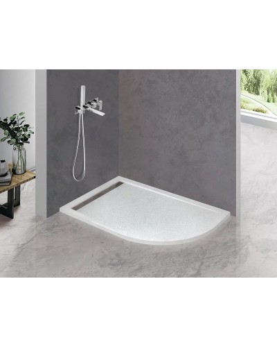 Душевой поддон из искусственного камня Cezares Tray AS 120x80 L TRAY-AS-RH-120/80-30-W-L Белый