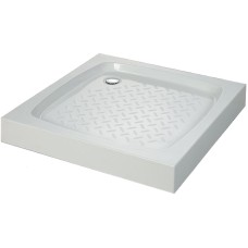Душевой поддон из искусственного камня Cezares Tray S 80x80 TRAY-S-A-80-13-W Белый