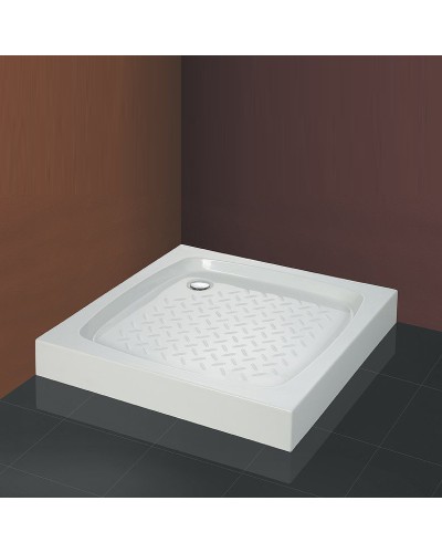 Душевой поддон из искусственного камня Cezares Tray S 80x80 TRAY-S-A-80-13-W Белый