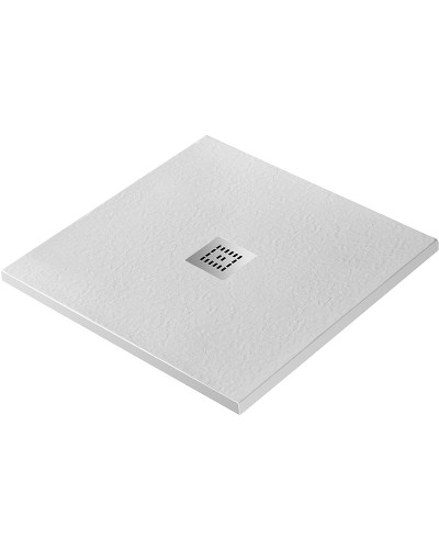 Душевой поддон из искусственного камня BelBagno Uno 80x80 TRAY-MR-UNO-A-80-35-W-CR Белый