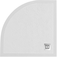 Душевой поддон из искусственного камня BelBagno Uno 80x80 TRAY-MR-UNO-R-80-550-35-W-CR Белый