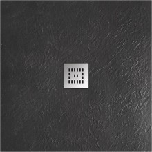 Душевой поддон из искусственного камня BelBagno Uno 90x90 TRAY-MR-UNO-A-90-35-NERO-CR Черный матовый