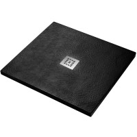 Душевой поддон из искусственного камня BelBagno Uno 90x90 TRAY-MR-UNO-A-90-35-NERO-CR Черный матовый
