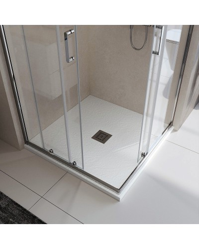 Душевой поддон из искусственного камня BelBagno Uno 90x90 TRAY-MR-UNO-A-90-35-W-CR Белый