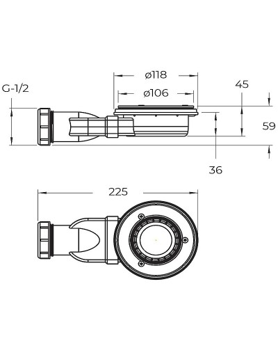Душевой поддон из искусственного камня BelBagno Uno 100x80 TRAY-MR-UNO-AH-100/80-35-W-CR Белый