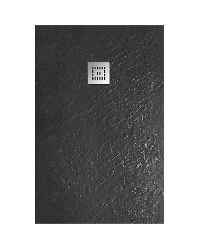 Душевой поддон из искусственного камня BelBagno Uno 120x80 TRAY-MR-UNO-AH-120/80-35-NERO-CR Черный матовый