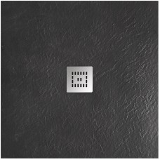 Душевой поддон из искусственного камня BelBagno Uno 90x90 TRAY-MR-UNO-A-90-35-NERO Черный