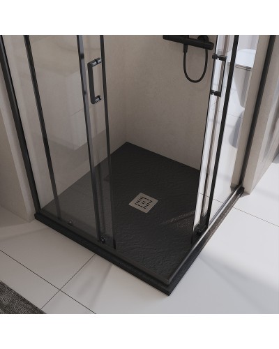Душевой поддон из искусственного камня BelBagno Uno 90x90 TRAY-MR-UNO-A-90-35-NERO Черный