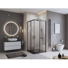 Душевой поддон из искусственного камня BelBagno Uno 90x90 TRAY-MR-UNO-A-90-35-NERO Черный