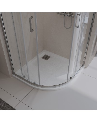 Душевой поддон из искусственного камня BelBagno Uno 80x80 TRAY-MR-UNO-R-80-550-35-W Белый