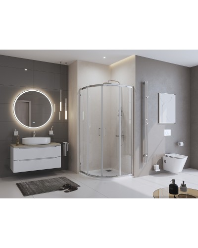 Душевой поддон из искусственного камня BelBagno Uno 80x80 TRAY-MR-UNO-R-80-550-35-W Белый