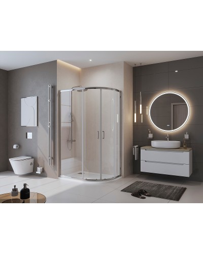 Душевой поддон из искусственного камня BelBagno Uno 120x80 L TRAY-MR-UNO-RH-120/80-550-35-W-L Белый