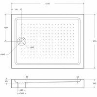Акриловый поддон для душа BelBagno Tray 120x90 TRAY-BB-AH-120/90-15-W Белый