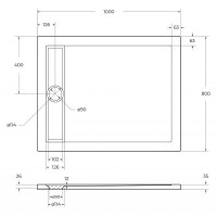 Акриловый поддон для душа BelBagno Due 100x80 TRAY-BB-DUE-AH-100/80-4-W0 Белый